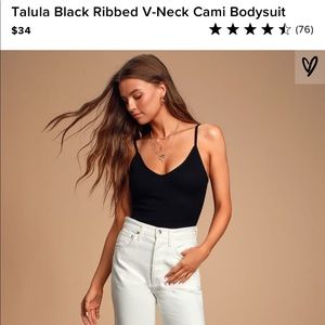 Lulu’s basic black thong bodysuit - Medium - NWT